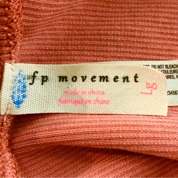 Free People Movement Courage Crop Top Red Clay Size Large. - Picture 4 of 16